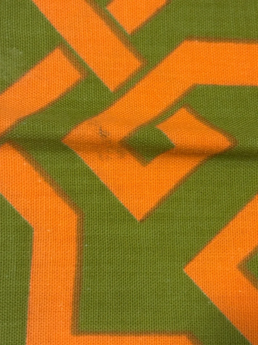 Green and Orange Geometric Kitchen Napkins set of 4
